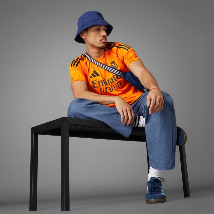 Adidas Real Madrid 2024 25 Away Shirt Crew Orange- Heren Crew Orange - Foto 4