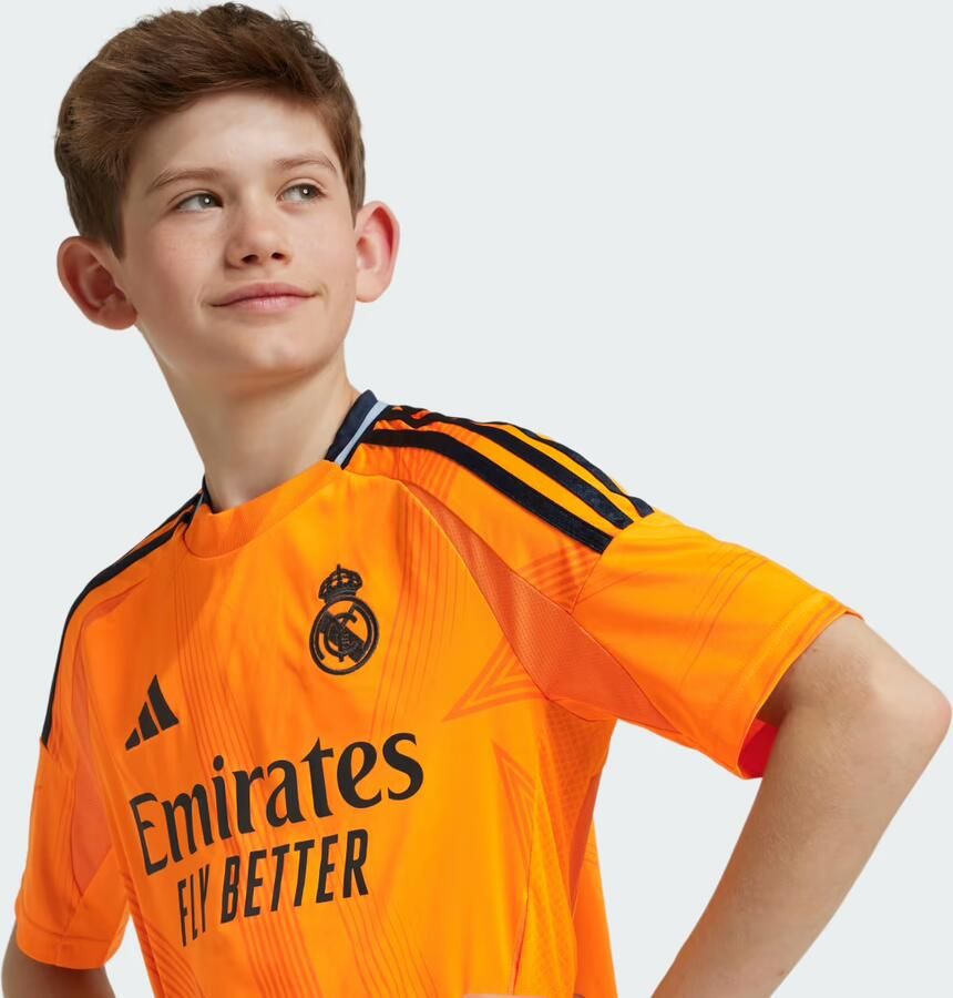 Adidas Perfor ce Junior voetbalshirt Real Madrid Uit Sport t-shirt Oranje Polyester Ronde hals 164 - Foto 2