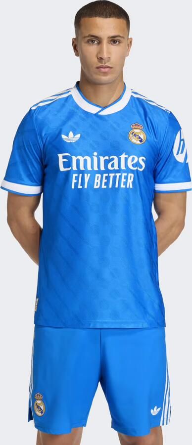 Adidas Real Madrid 25 26 Authentiek Derde Shirt Blauw- Heren Blauw