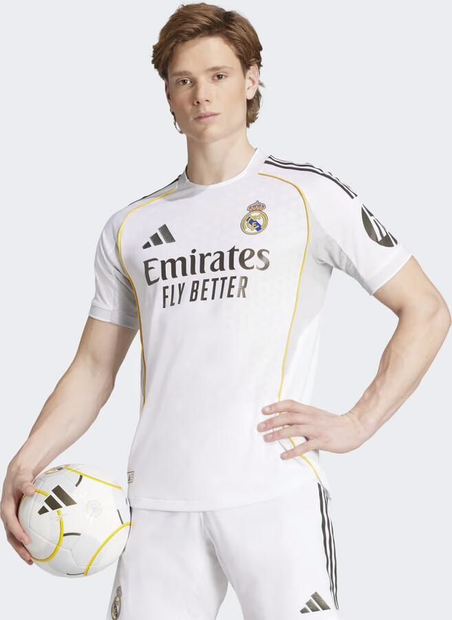 Adidas Real Madrid 2025 26 Match Home Shirt Wit- Heren Wit