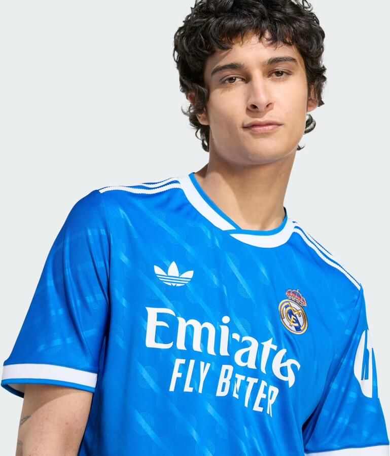 Adidas Originals Real Madrid 25 26 Derde Shirt Blauw- Heren Blauw