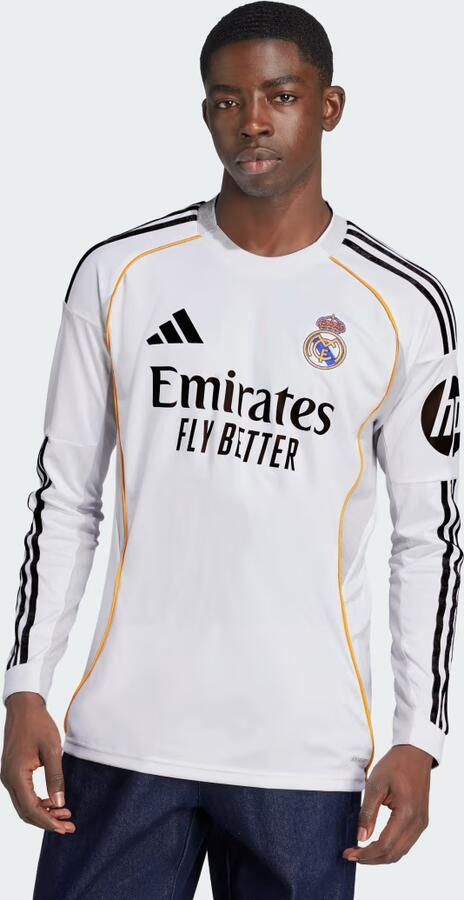 Adidas Real Madrid 25 26 Thuisshirt met Lange Mouwen