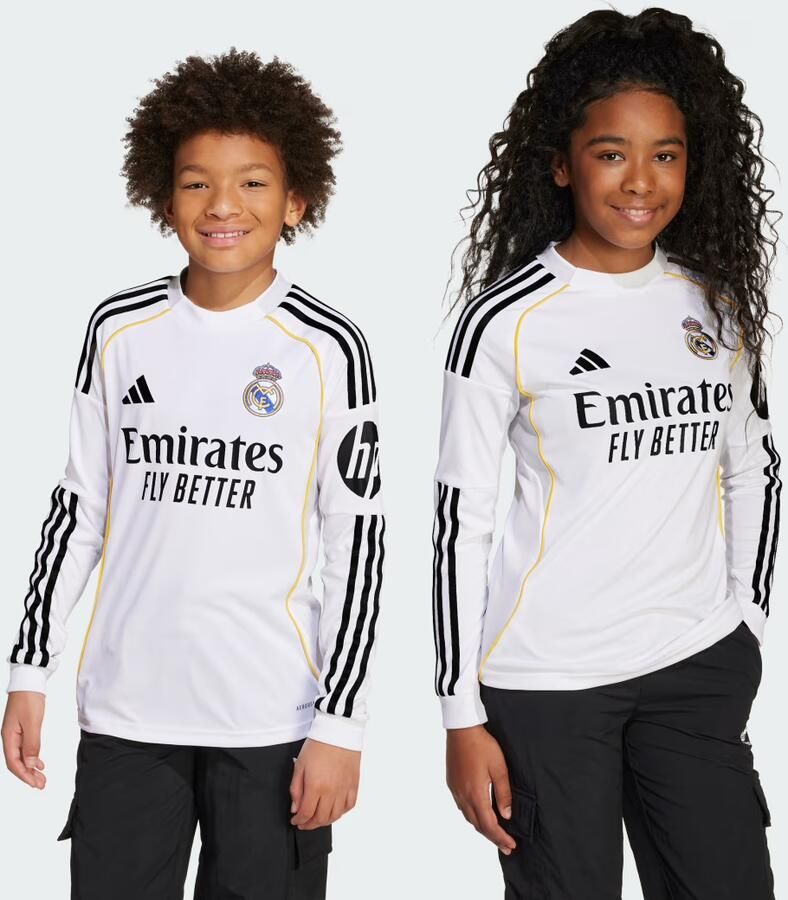 Adidas Real Madrid 25 26 Thuisshirt met Lange Mouwen