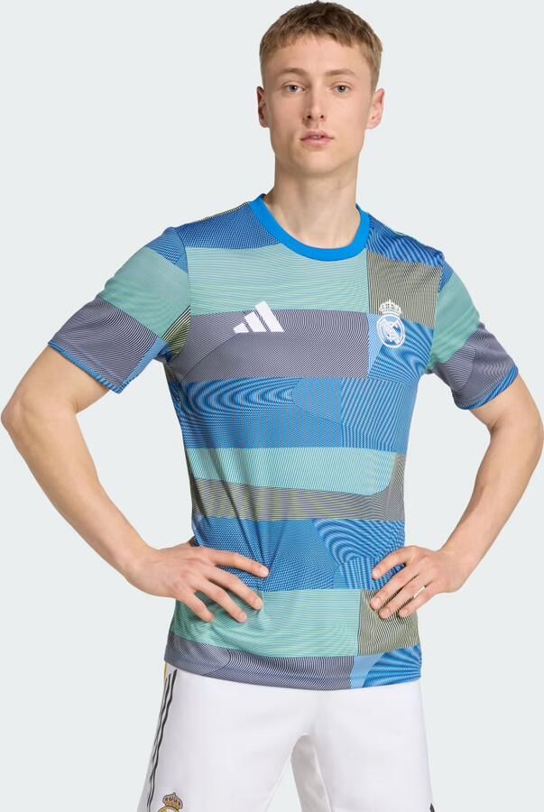 Adidas Real Madrid Pre Match Shirt Blauw- Heren Blauw - Foto 6