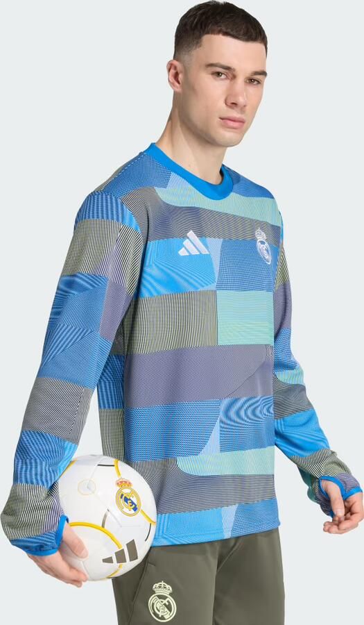 Adidas Real Madrid 25 26 Pre-Match Warm Shirt - Foto 4