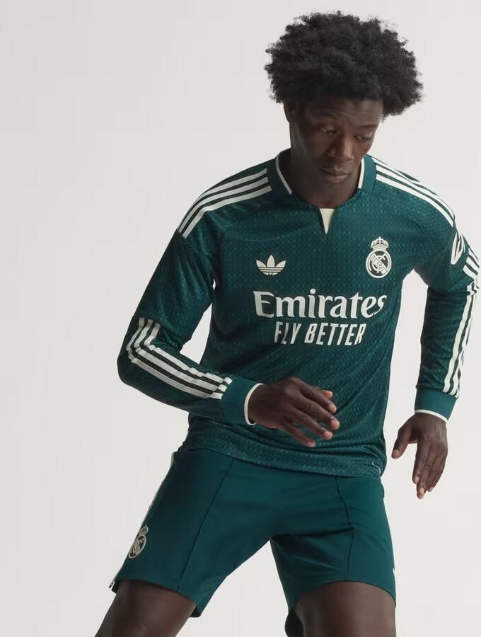 Adidas Real Madrid 26 27 Authentiek Uitshirt met Lange Mouwen