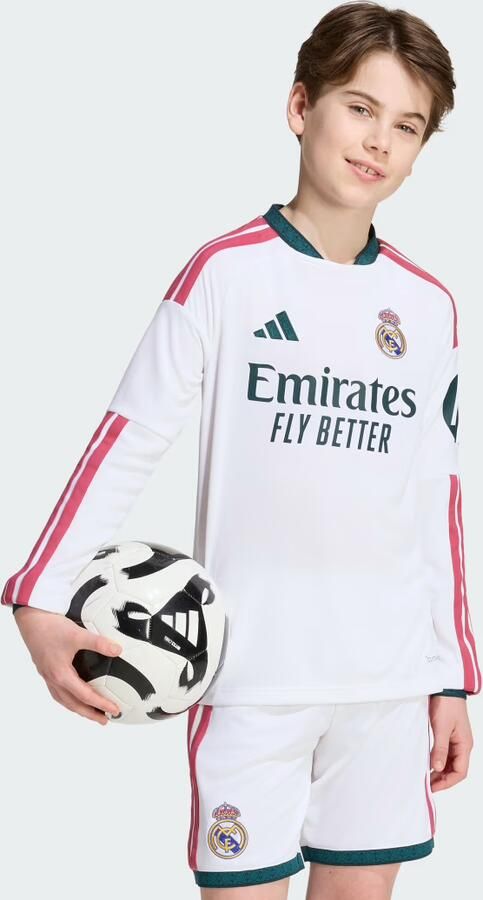 Adidas Real Madrid 26 27 Thuisshirt met Lange Mouwen Kids - Foto 5