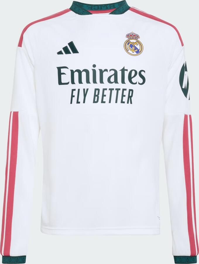 Adidas Real Madrid 26 27 Thuisshirt met Lange Mouwen Kids - Foto 3