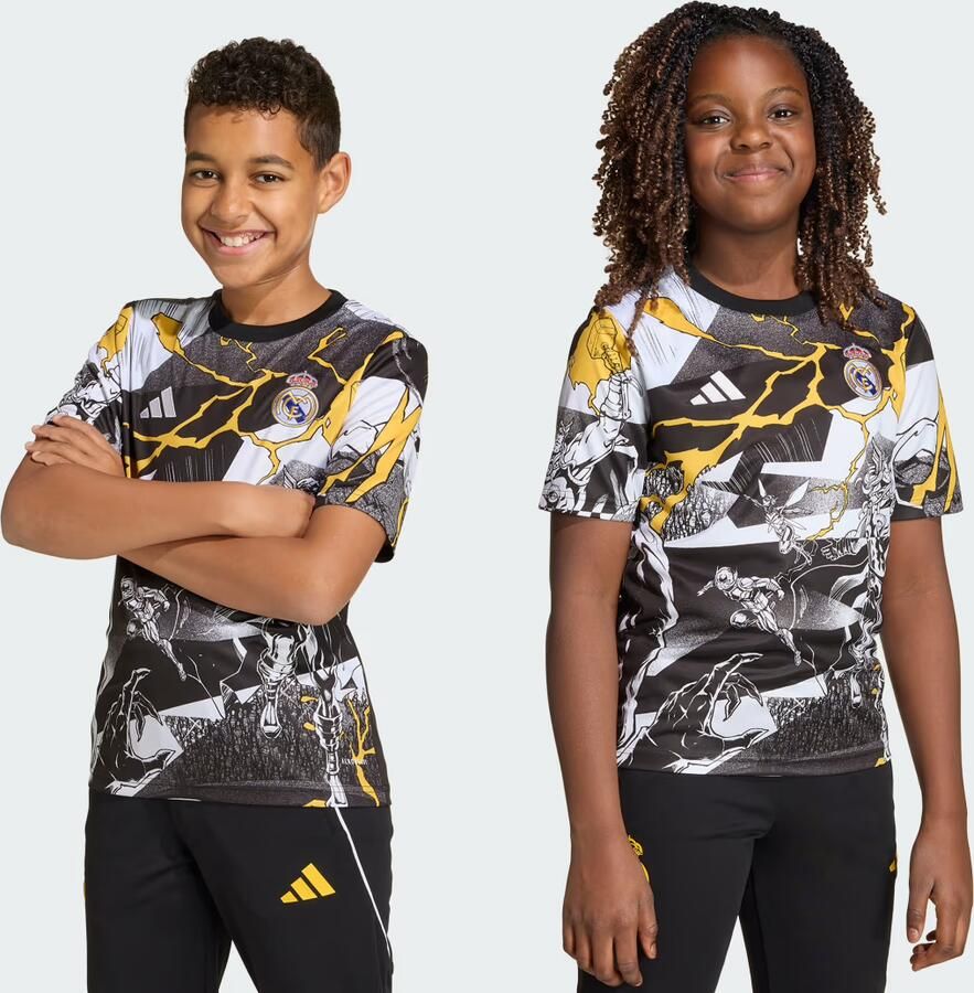 Adidas Real Madrid Avengers 25 26 Pre-Match voetbalshirt Kids