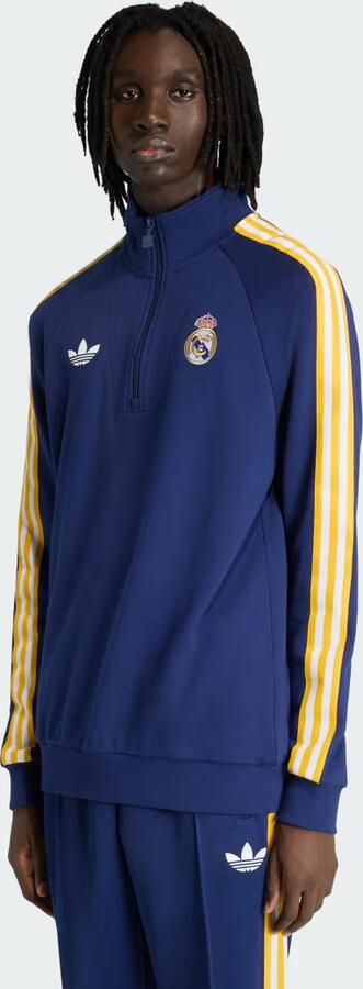 Adidas Real Madrid Originals Sweater met Halflange Rits