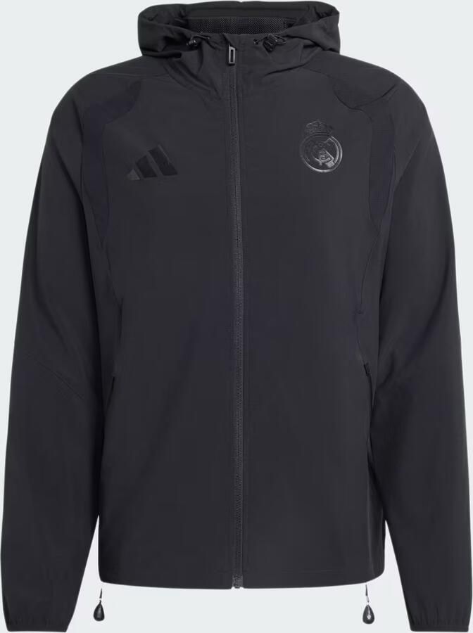 Adidas Real Madrid Reiswindjack met Lange Ritssluiting - Foto 3