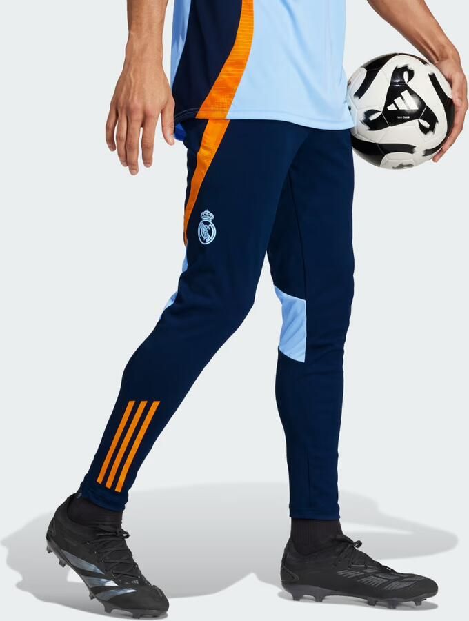 Adidas Real Madrid Training Pants Team Navy Blue 2 Crew Orange Glow Blue- Heren Team Navy Blue 2 Crew Orange Glow Blue - Foto 2