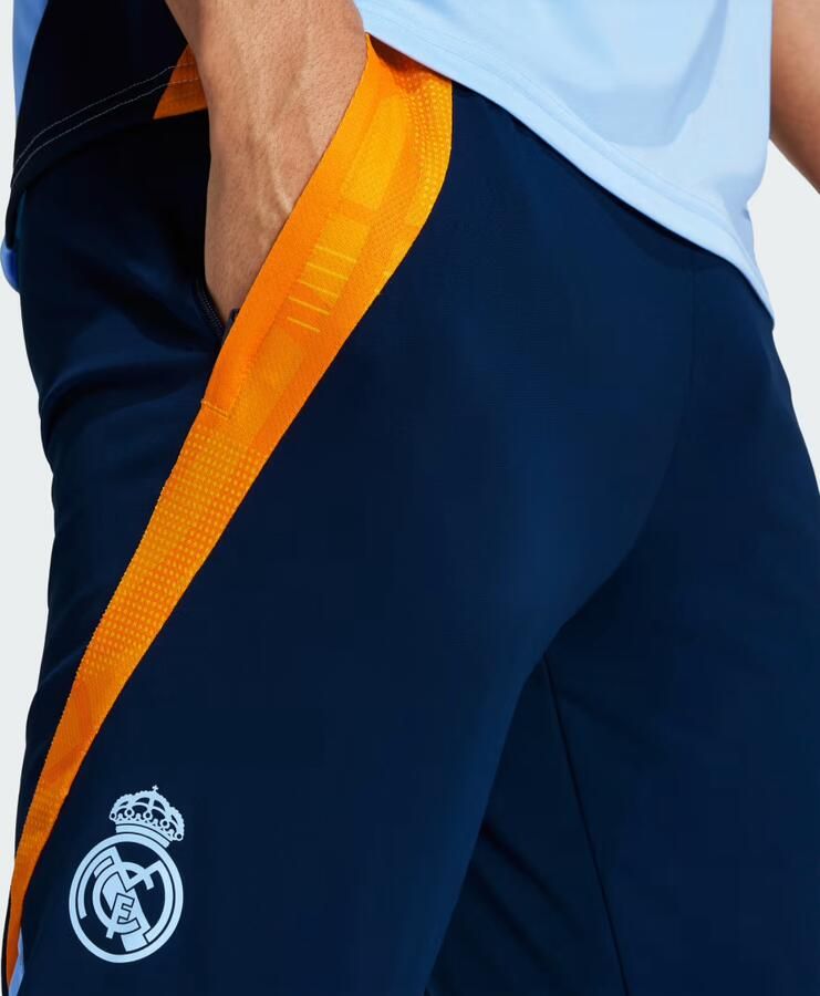 Adidas Real Madrid Training Pants Team Navy Blue 2 Crew Orange Glow Blue- Heren Team Navy Blue 2 Crew Orange Glow Blue