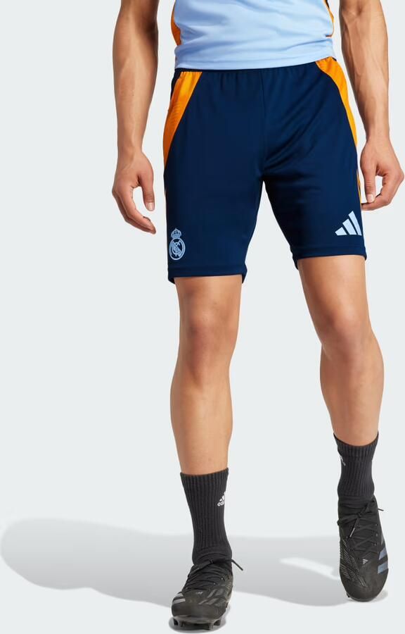 Adidas Real Madrid Tiro 24 Training Shorts Team Navy Blue 2 Crew Orange Glow Blue- Heren Team Navy Blue 2 Crew Orange Glow Blue - Foto 6