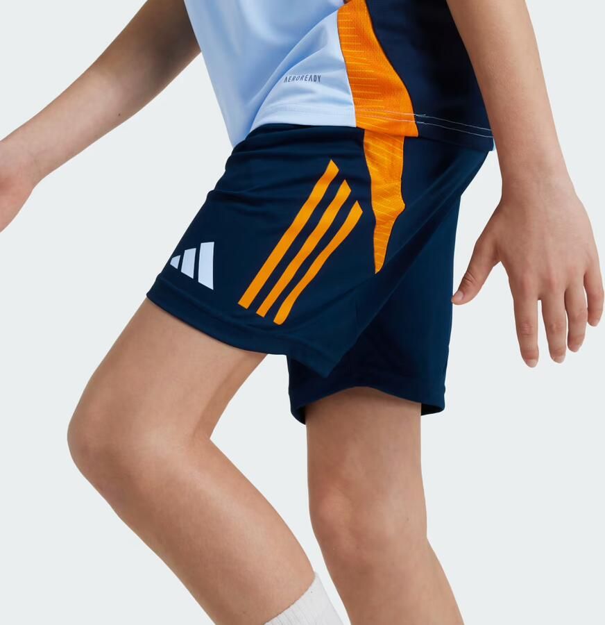 Adidas Perfor ce Junior Real Madrid voetbalshort training Sportbroek Blauw Polyester 164