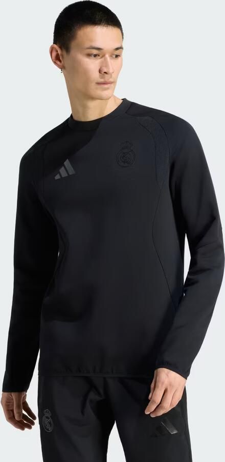 Adidas Real Madrid Tiro Travel Crew Sweatshirt