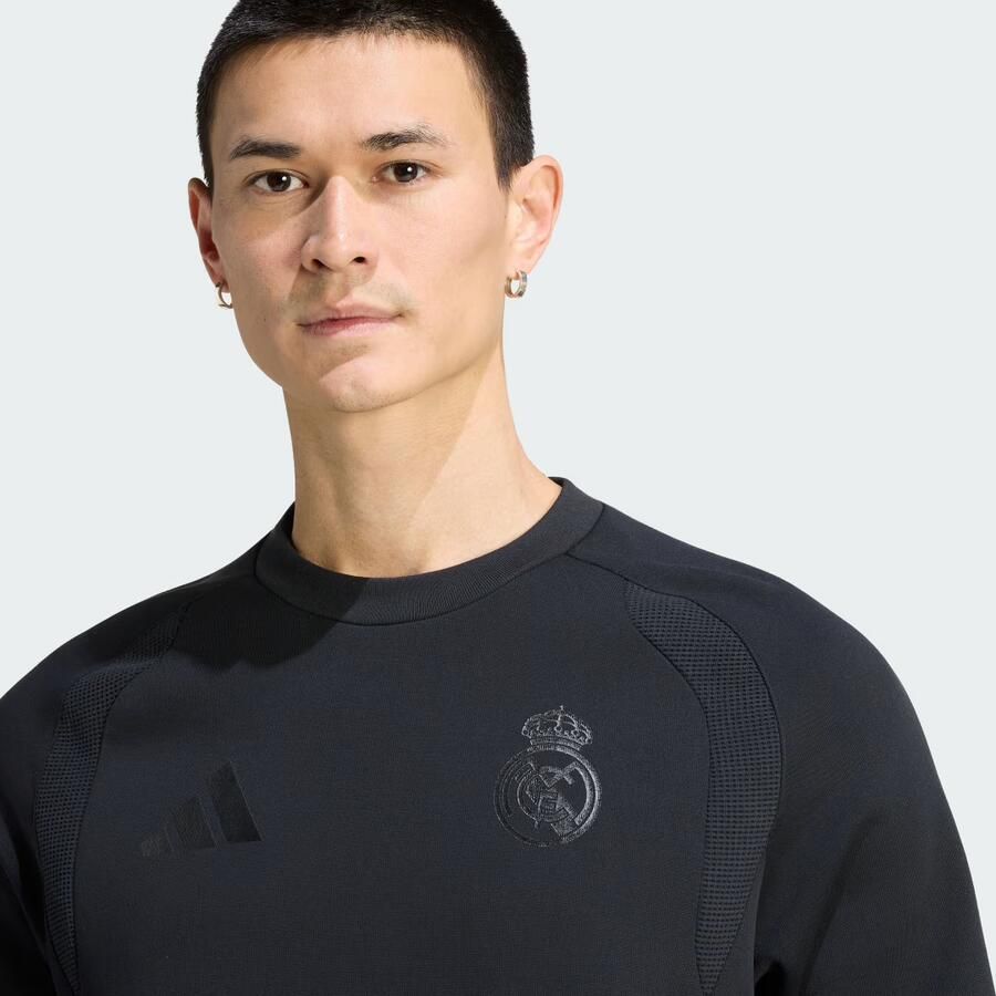 Adidas Real Madrid Tiro Travel Crew Sweatshirt - Foto 2