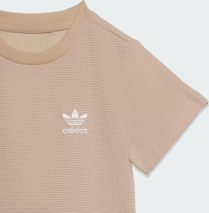Adidas Originals Waffle T-Shirt Shorts Set Infant Beige Kind Beige - Foto 3