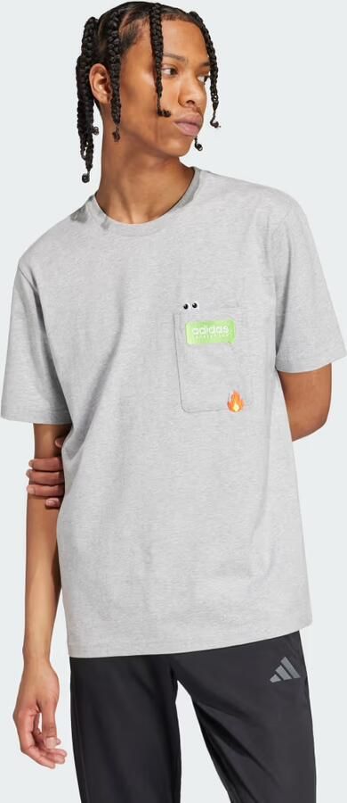 Adidas T-shirt Korte Mouw M Remoji Pkt T - Foto 6