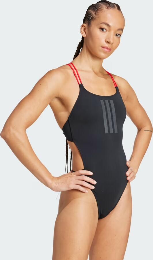 Adidas Ripstream 3-Stripes X-Back Badpak Zwart- Dames Zwart - Foto 3