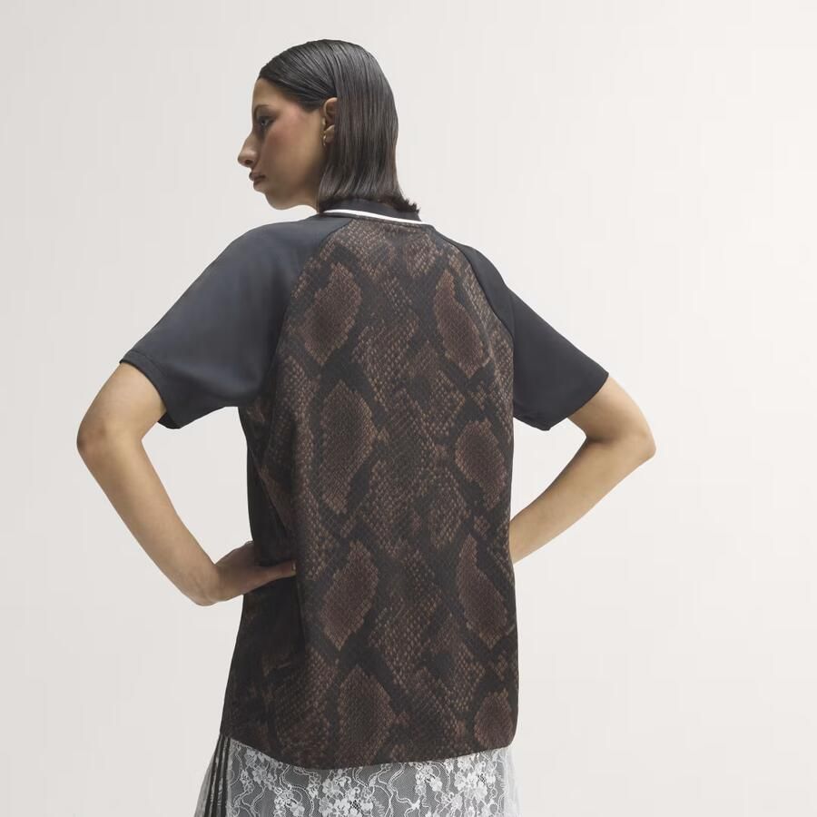 Adidas Originals Snake Satin Football T-Shirt Bruin- Dames Bruin - Foto 2