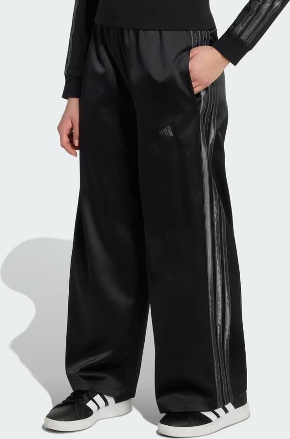 Adidas SATIN BROEK MET WIJDE PIJPEN