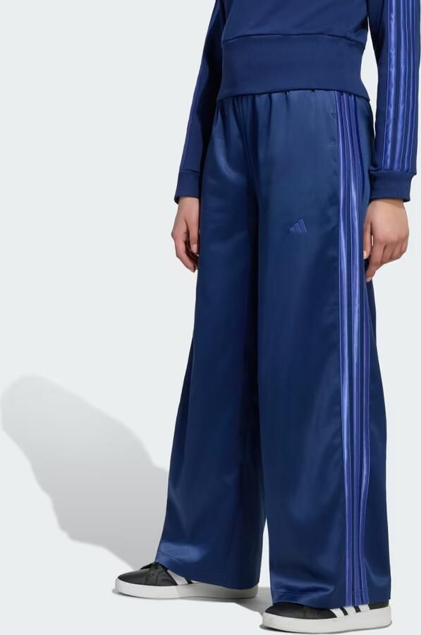 Adidas SATIN BROEK MET WIJDE PIJPEN