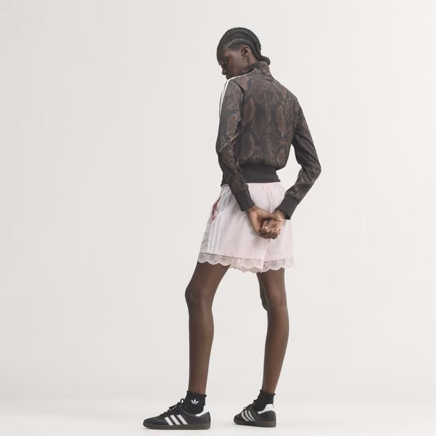 Adidas Originals Satin Snake Print Firebird Track Top Bruin- Dames Bruin - Foto 2