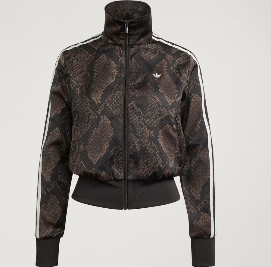 Adidas Originals Satin Snake Print Firebird Track Top Bruin- Dames Bruin - Foto 4