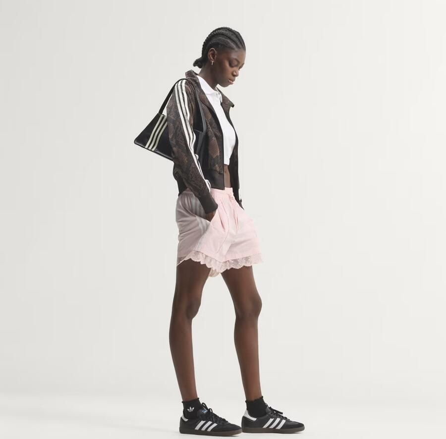 Adidas Originals Satin Snake Print Firebird Track Top Bruin- Dames Bruin - Foto 5