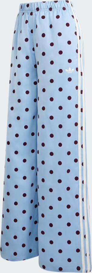 Adidas Originals Satin Polka Dots Wide Leg Broek Blauw- Dames Blauw - Foto 7
