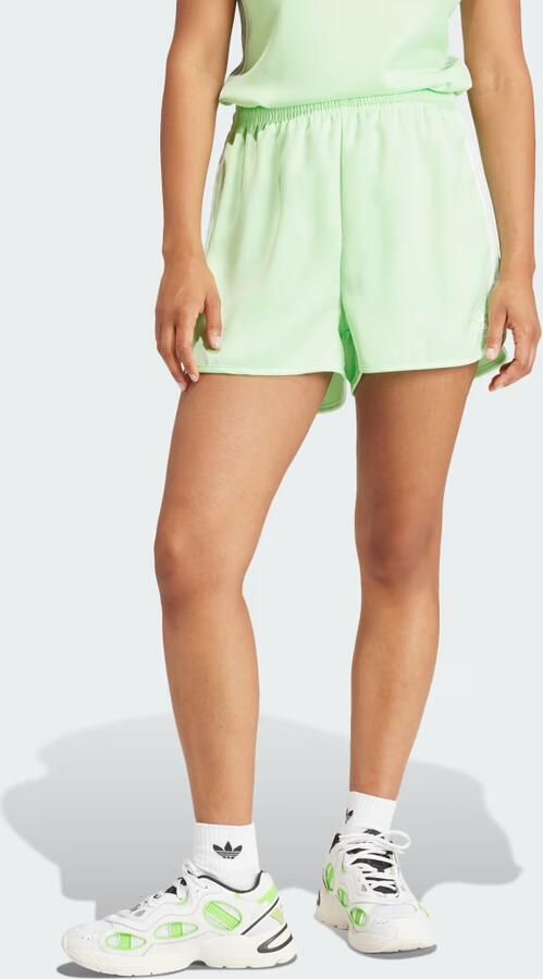 Adidas Originals Groene Satin Sprint Shorts Green Dames