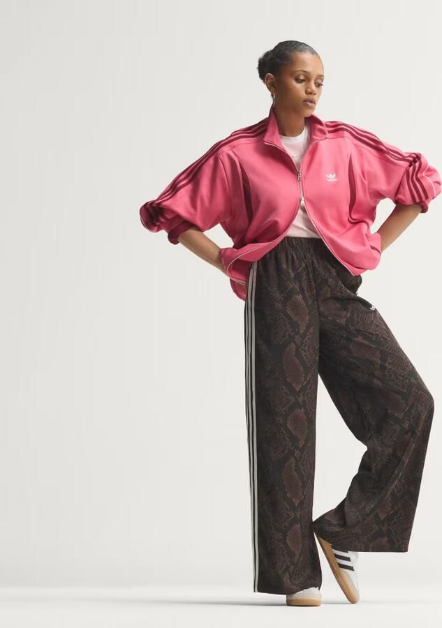 Adidas Originals Satin Snake Print Firebird Track Pants Bruin- Dames Bruin - Foto 6