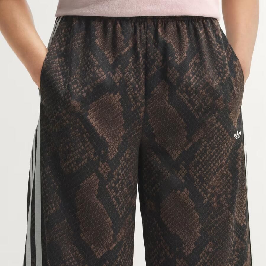Adidas Originals Satin Snake Print Firebird Track Pants Bruin- Dames Bruin - Foto 3