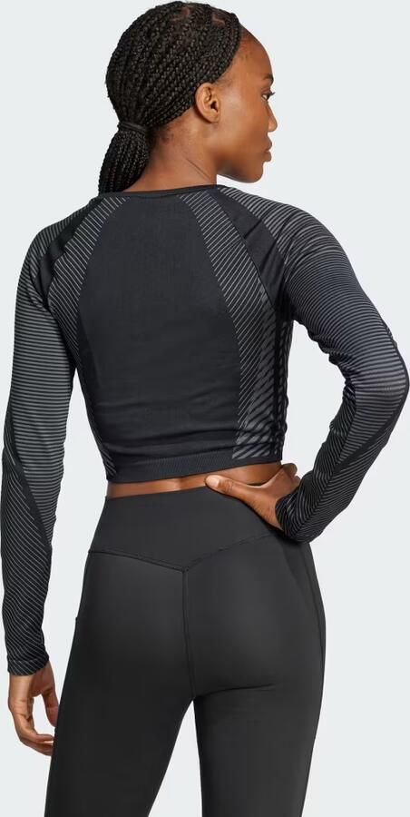 Adidas Sportswear Kort shirt met lange mouwen en labelprint - Foto 6
