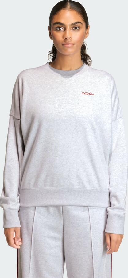 Adidas Seasonal Essentials Colorpop Sweatshirt met Geborduurde Graphic