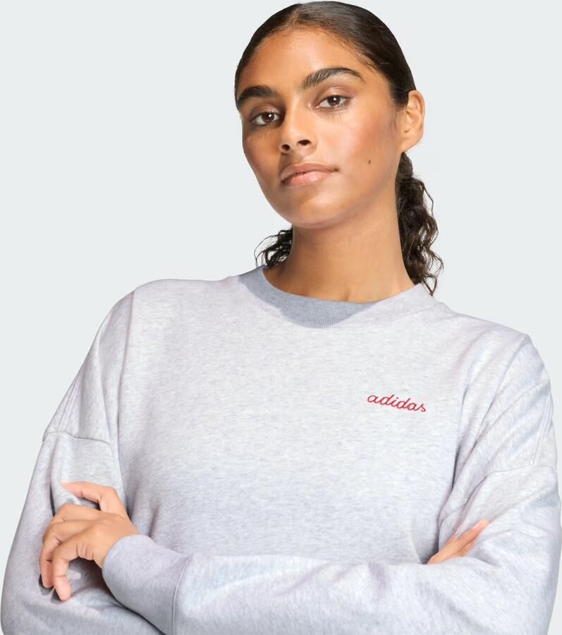 Adidas Seasonal Essentials Colorpop Sweatshirt met Geborduurde Graphic - Foto 3