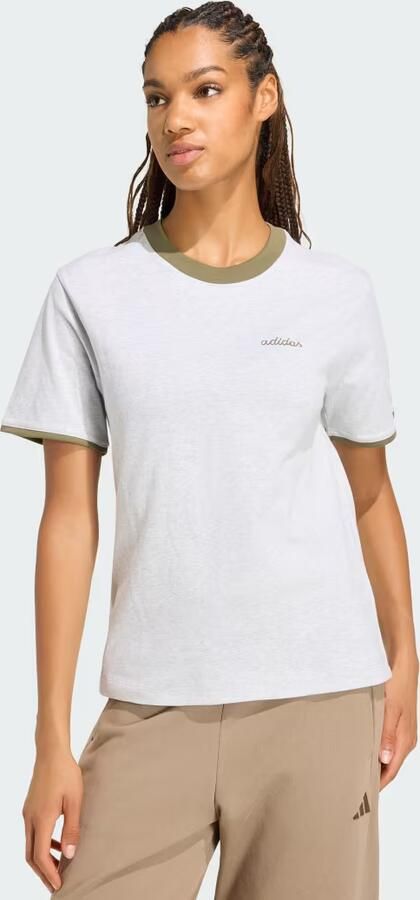Adidas Seasonal Essentials Colorpop T-shirt met Geborduurde Graphic