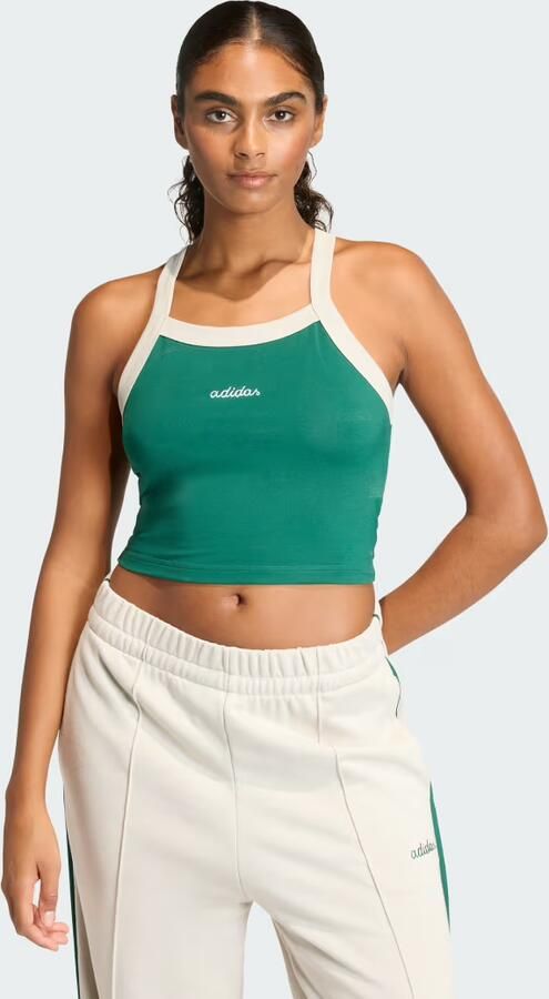 Adidas Seasonal Essentials Colorpop Tanktop met Geborduurde Graphic