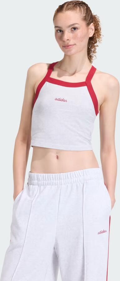 Adidas Seasonal Essentials Colorpop Tanktop met Geborduurde Graphic