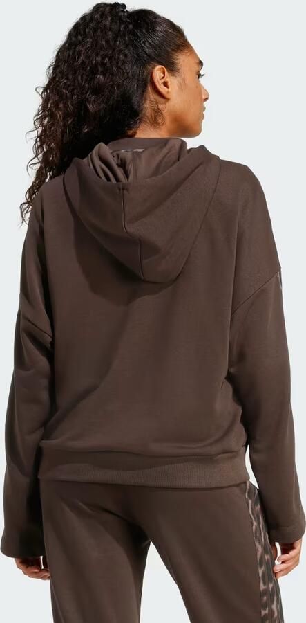 Adidas Seasonal Essentials French Terry Hoodie met 3-Stripes en Luipaardprint - Foto 6