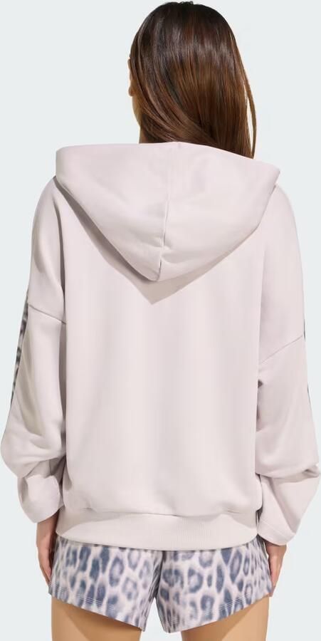 Adidas Seasonal Essentials French Terry Hoodie met 3-Stripes en Luipaardprint - Foto 5