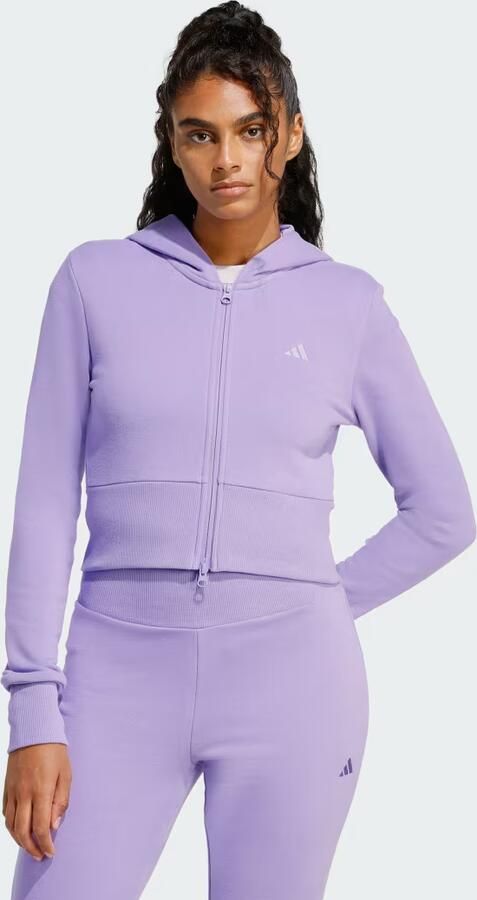 Adidas Seasonal Essentials French Terry Sportjack met Lange Ritssluiting