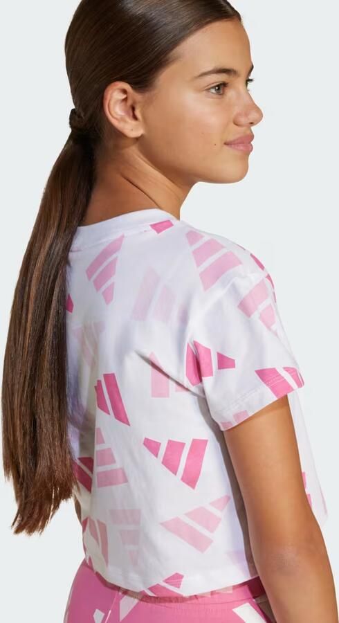 Adidas Seasonal Essentials Logo Celebration Crop T-shirt Kids - Foto 4