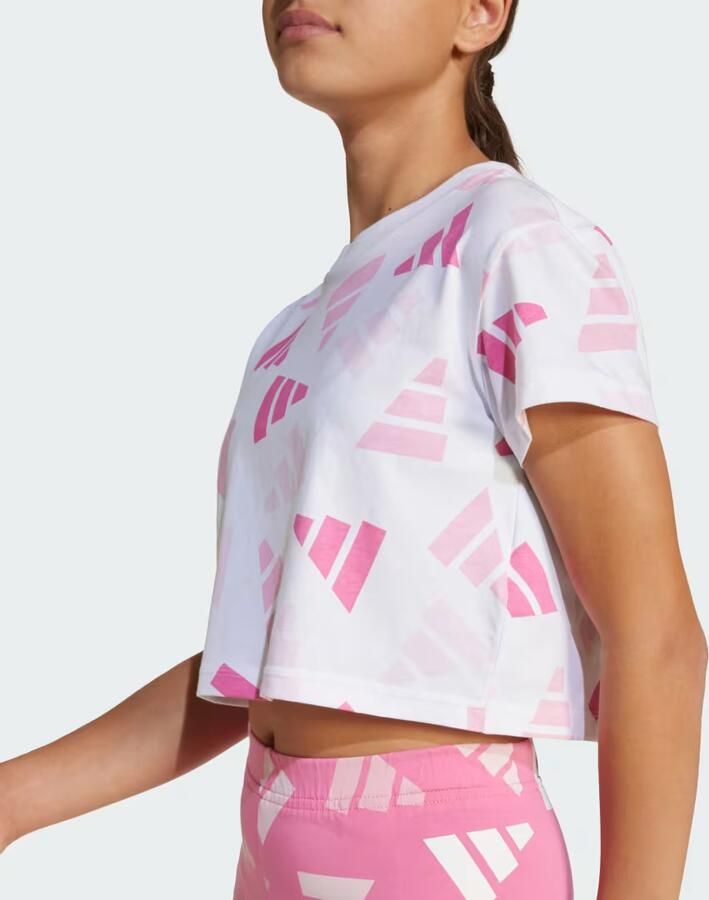 Adidas Seasonal Essentials Logo Celebration Crop T-shirt Kids - Foto 2