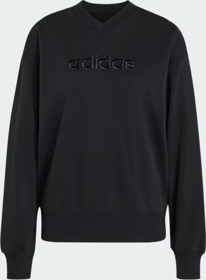 Adidas Seasonal Essentials Satin V-Neck Sweatshirt - Foto 4