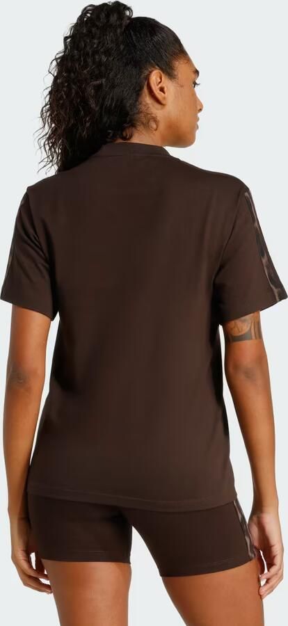 Adidas Seasonal Essentials T-shirt met 3-Stripes en Luipaardprint - Foto 6