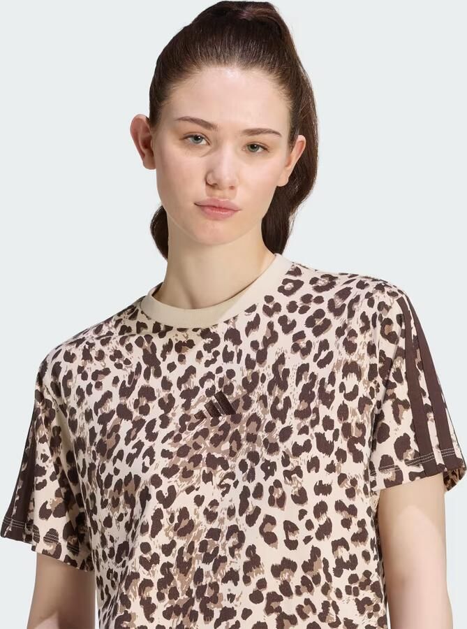 Adidas T-shirt Korte Mouw Seasonal Essentials Animal Print T-Shirt - Foto 4