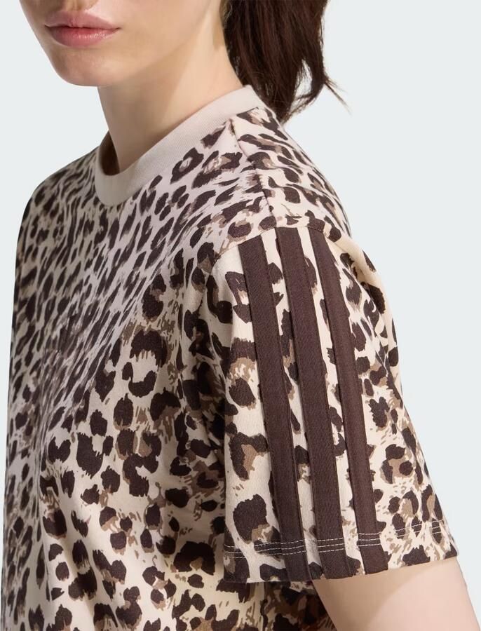 Adidas T-shirt Korte Mouw Seasonal Essentials Animal Print T-Shirt - Foto 3