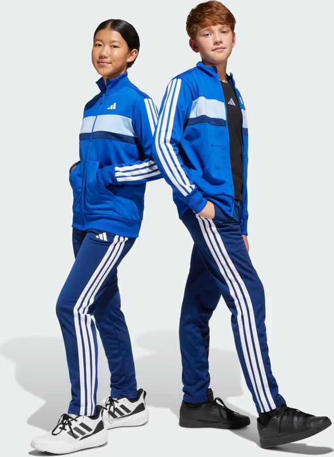Adidas Seasonal Essentials Tiberio 3-Stripes Tricot Trainingspak Kids Blauw Kind Blauw - Foto 7